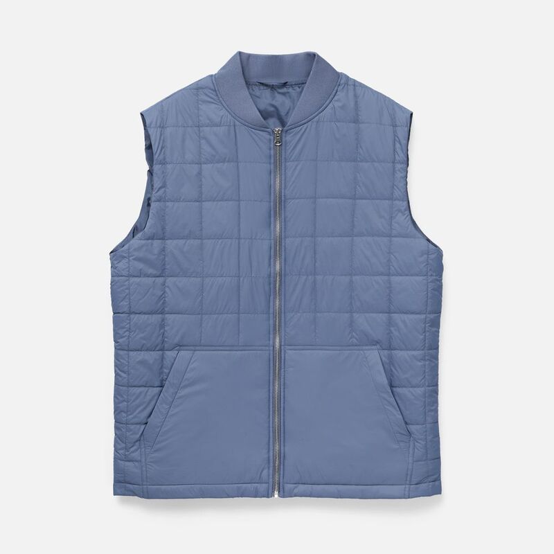 Жилет унисекс Warmbridge, синий (джинс) арт.18307.48