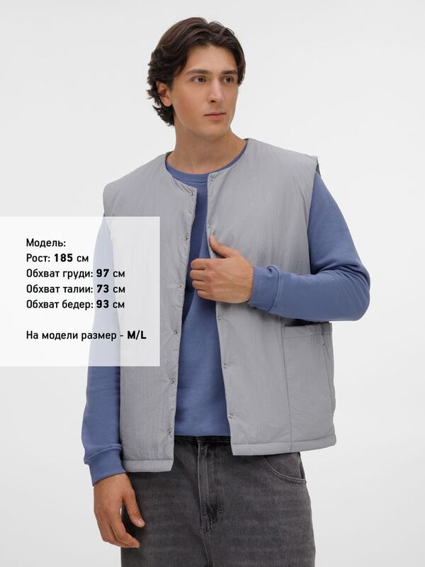 Жилет унисекс Veter, серый арт.20236.10