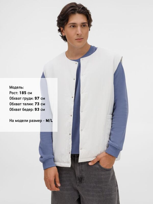 Жилет унисекс Veter, молочно-белый арт.20236.60