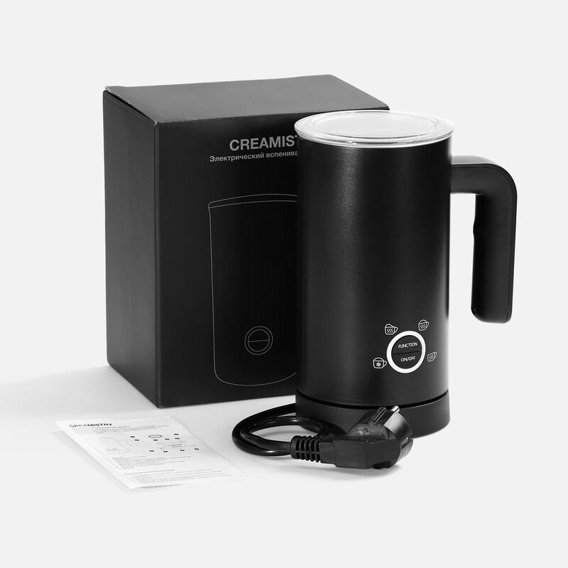 Электрический вспениватель молока Creamistry, черный арт.19403.30