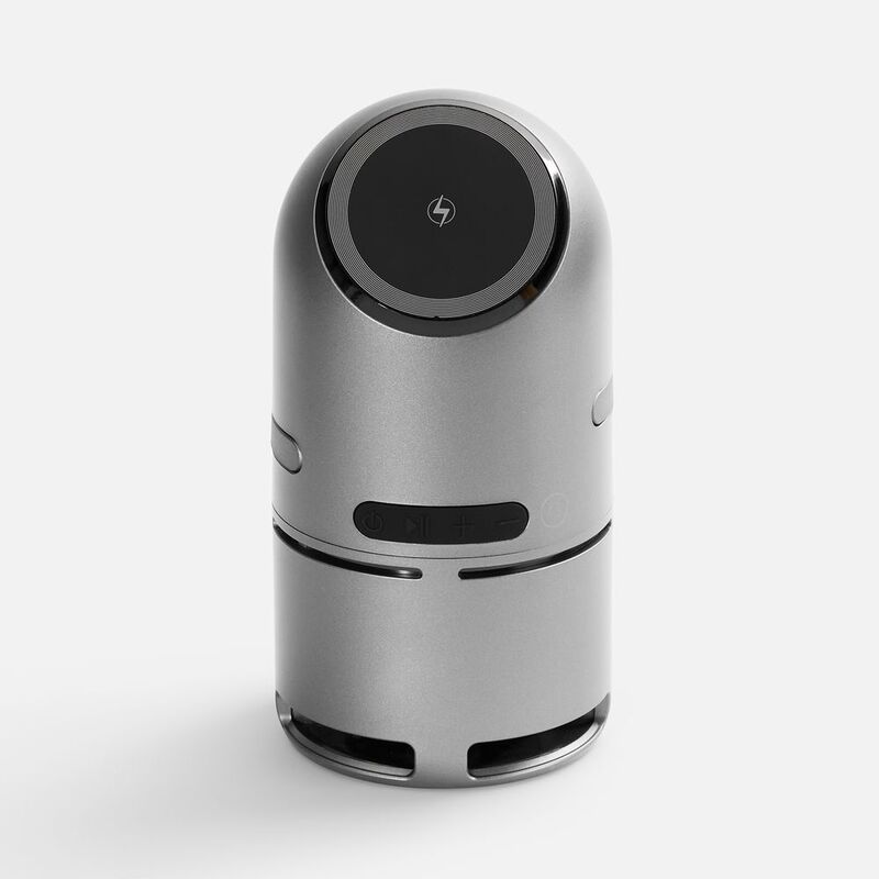 Bluetooth-колонка с беспроводной зарядкой Droid, серая арт.17587.10