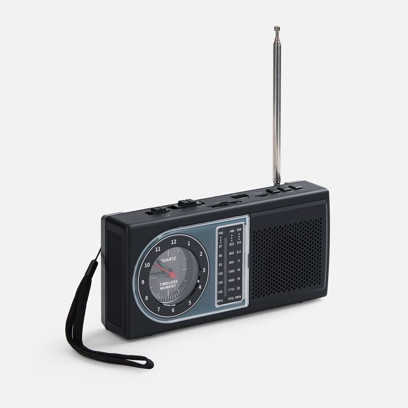 Bluetooth-колонка с радио Comradio, черная арт.17589.30