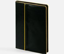 Ежедневник Alanis, недатированный, черный с желтым арт.18299.38