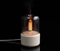 Увлажнитель-ароматизатор с подсветкой mistFlicker, молочно-белый арт.16392.60