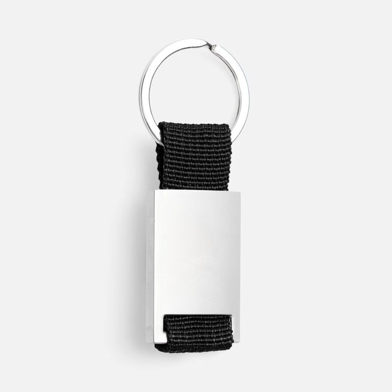 Брелок Inlet с тканевой вставкой, черный арт.18283.30