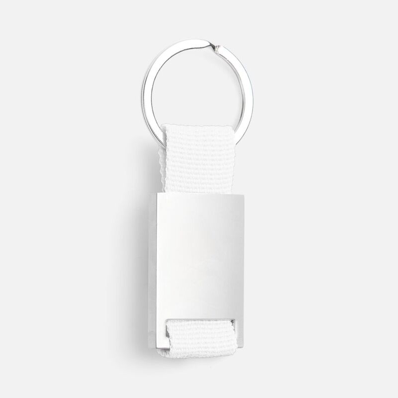 Брелок Inlet с тканевой вставкой, белый арт.18283.60