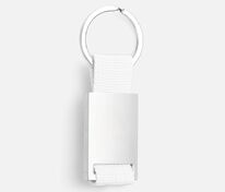 Брелок Inlet с тканевой вставкой, белый арт.18283.60