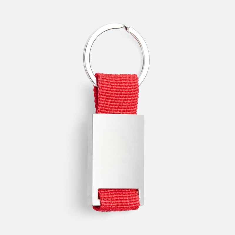Брелок Inlet с тканевой вставкой, красный арт.18283.50