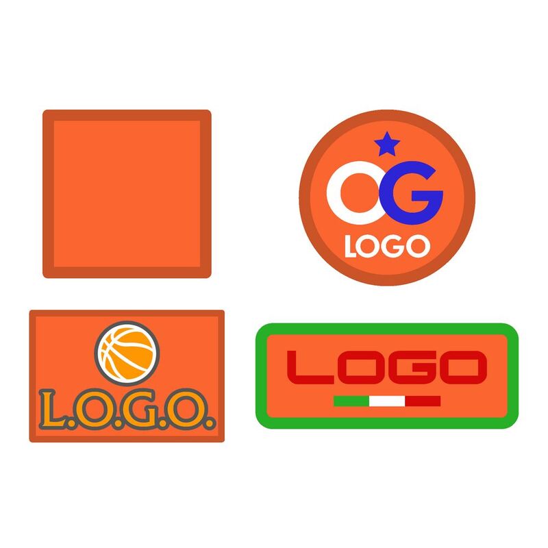 Шеврон из габардина Gabo S, оранжевый арт.18311.20