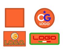 Шеврон из габардина Gabo S, оранжевый арт.18311.20