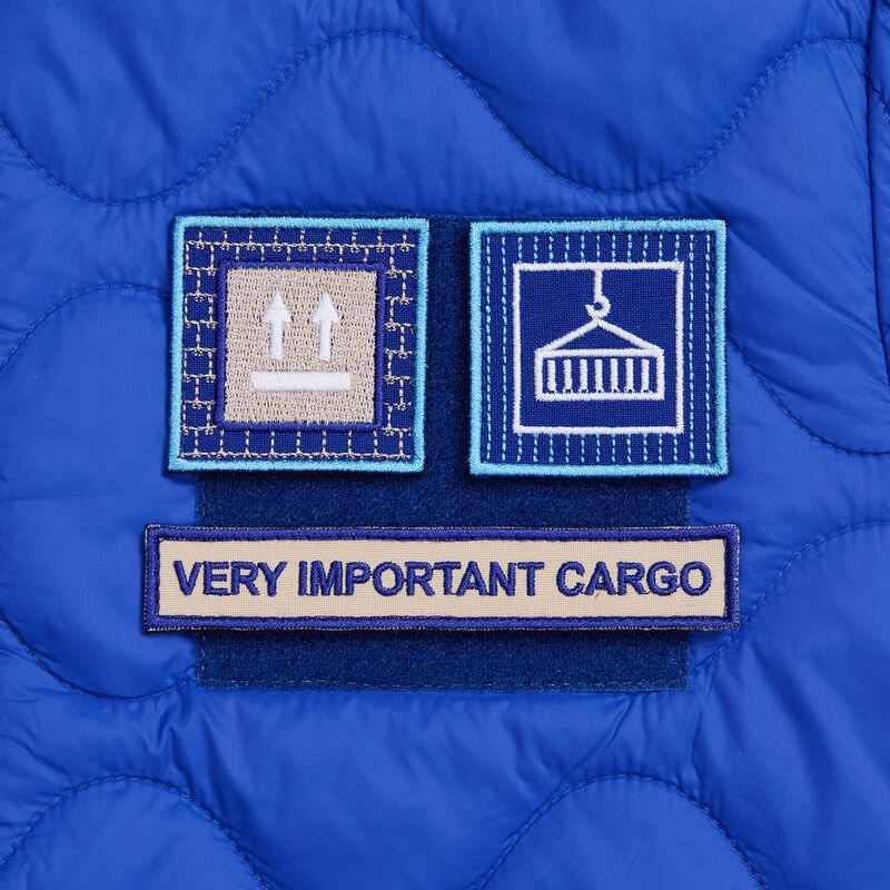 Шеврон из габардина Gabo S, синий арт.18311.44