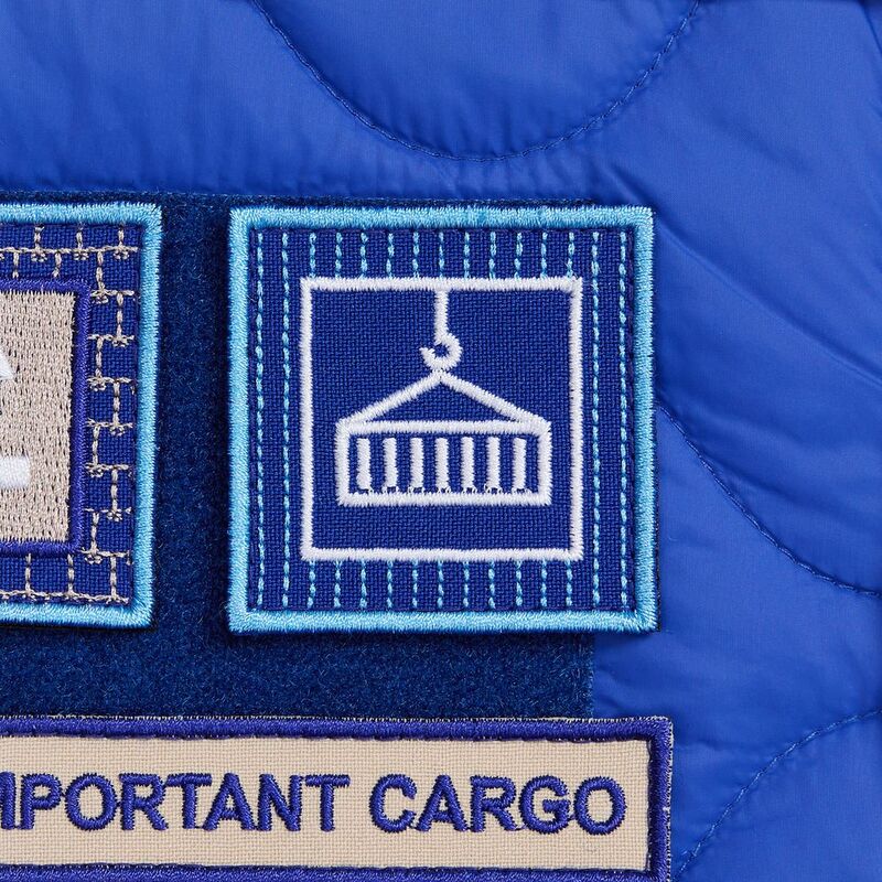 Шеврон из габардина Gabo S, синий арт.18311.44