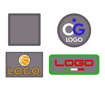 Шеврон из габардина Gabo S, серый арт.18311.10