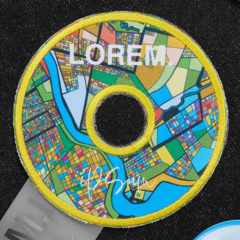 Шеврон из габардина Gabo M, белый арт.18312.60