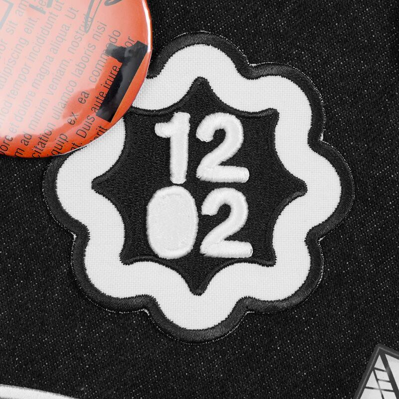 Шеврон из габардина Gabo M, белый арт.18312.60