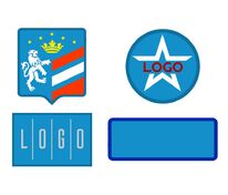 Шеврон из габардина Gabo M, голубой арт.18312.14