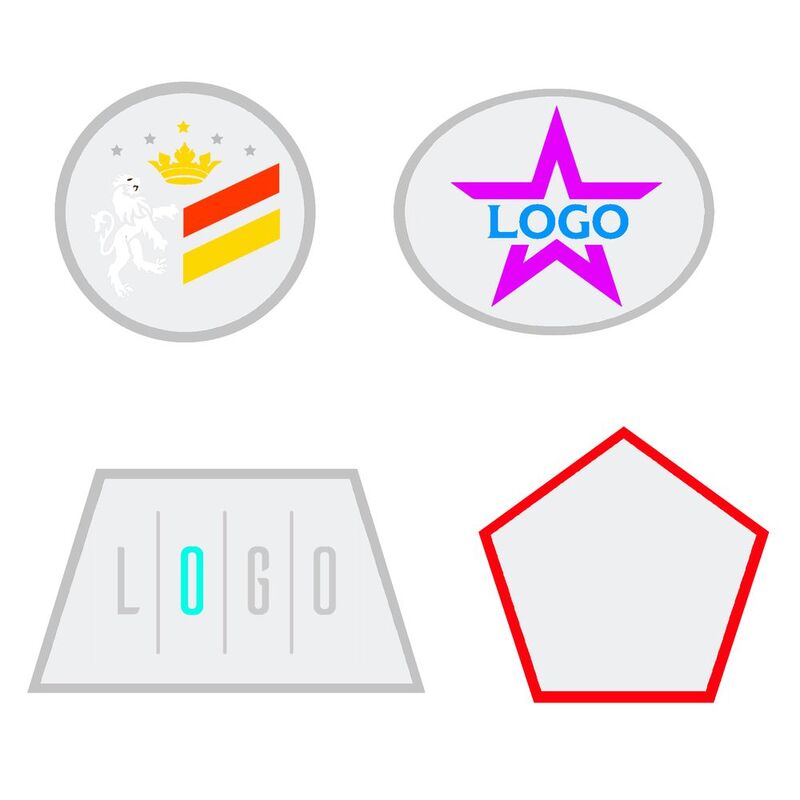 Шеврон из габардина Gabo L, белый арт.18313.60