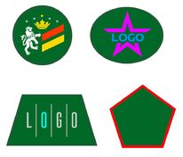 Шеврон из габардина Gabo L, зеленый арт.18313.90