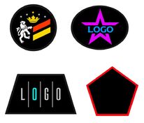 Шеврон из габардина Gabo L, черный арт.18313.30