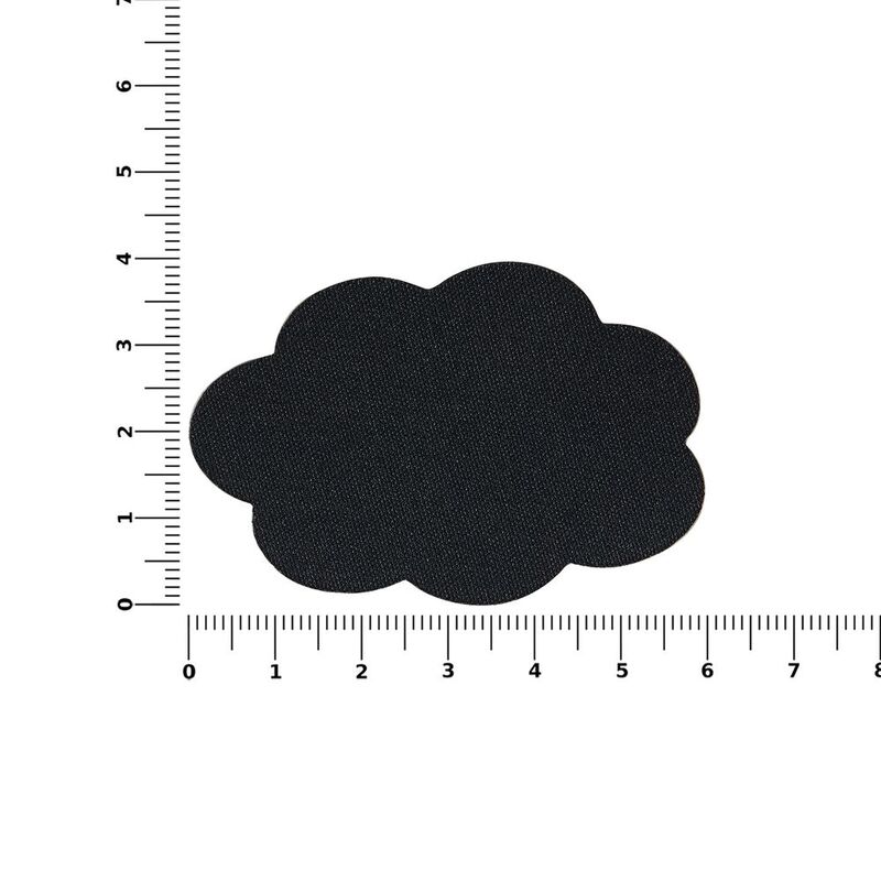 Наклейка тканевая Lunga Calum, L, черная арт.17865.30