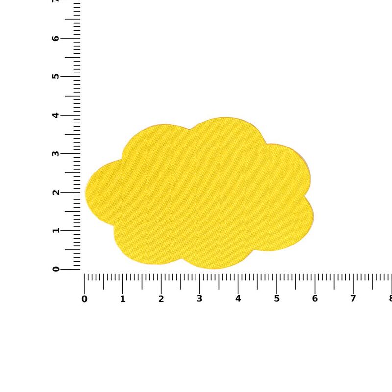 Наклейка тканевая Lunga Calum, L, желтая арт.17865.80