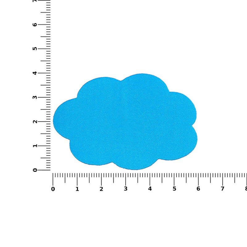 Наклейка тканевая Lunga Calum, L, голубая арт.17865.14