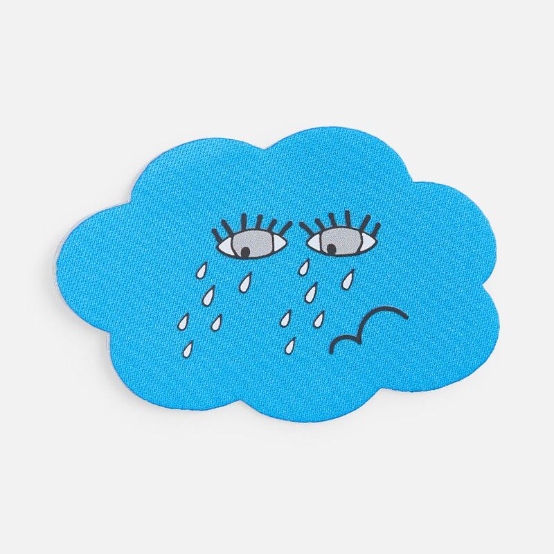 Наклейка тканевая Lunga Calum, L, голубая арт.17865.14