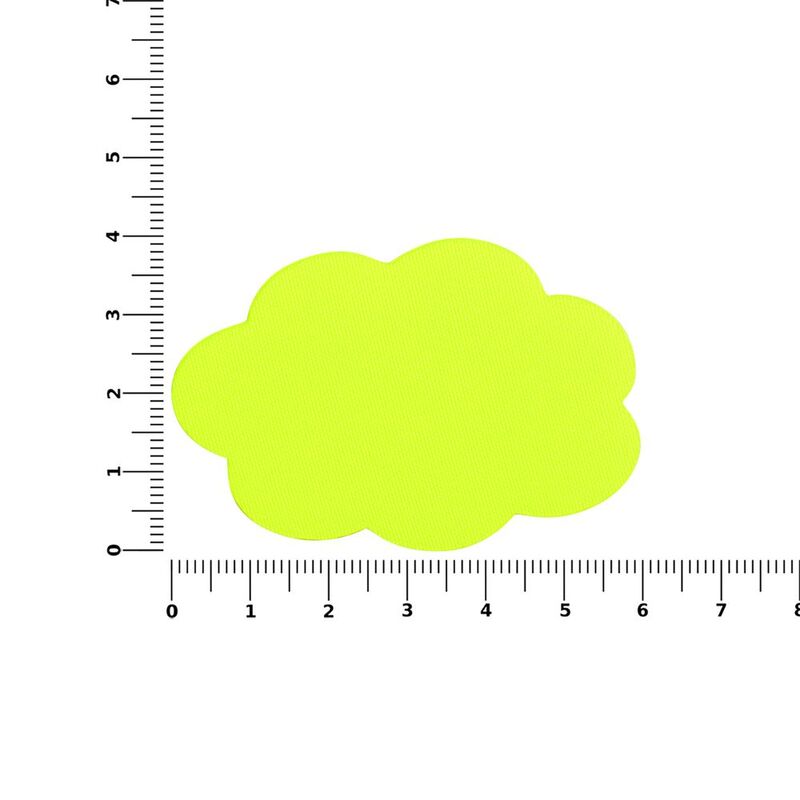 Наклейка тканевая Lunga Calum, L, желтый неон арт.17865.89
