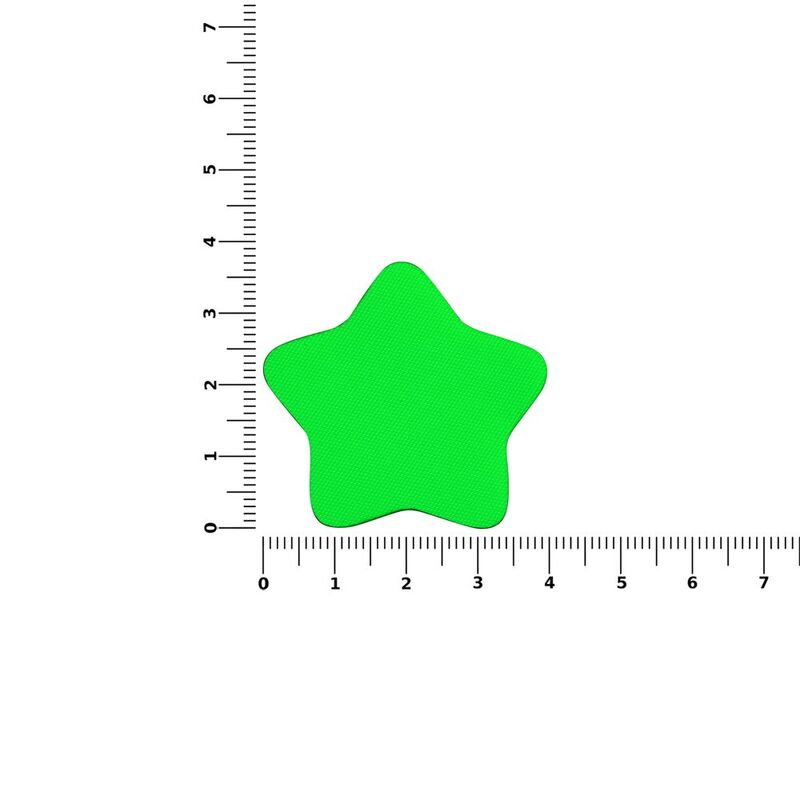 Наклейка тканевая Lunga Bial, M, зеленый неон арт.17866.94