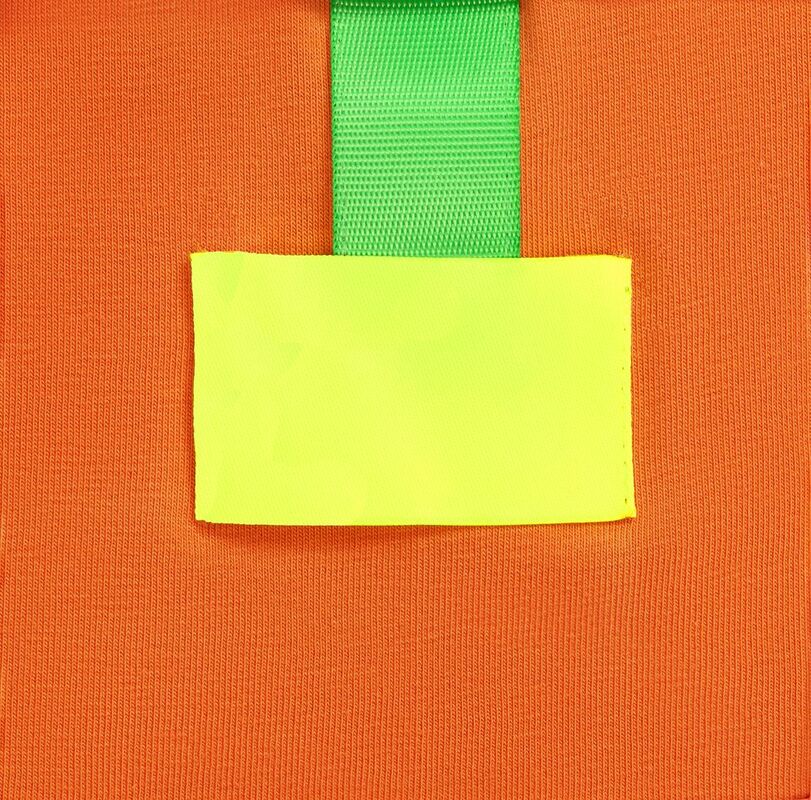 Лейбл тканевый Epsilon, M, желтый неон арт.17867.89