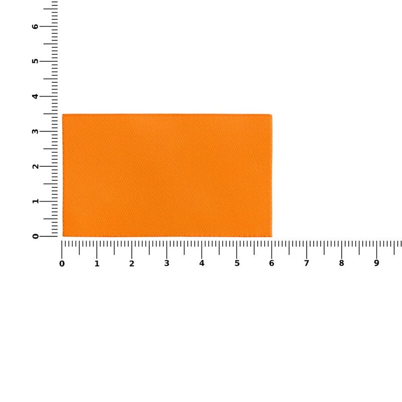 Лейбл тканевый Epsilon, M, оранжевый неон арт.17867.22