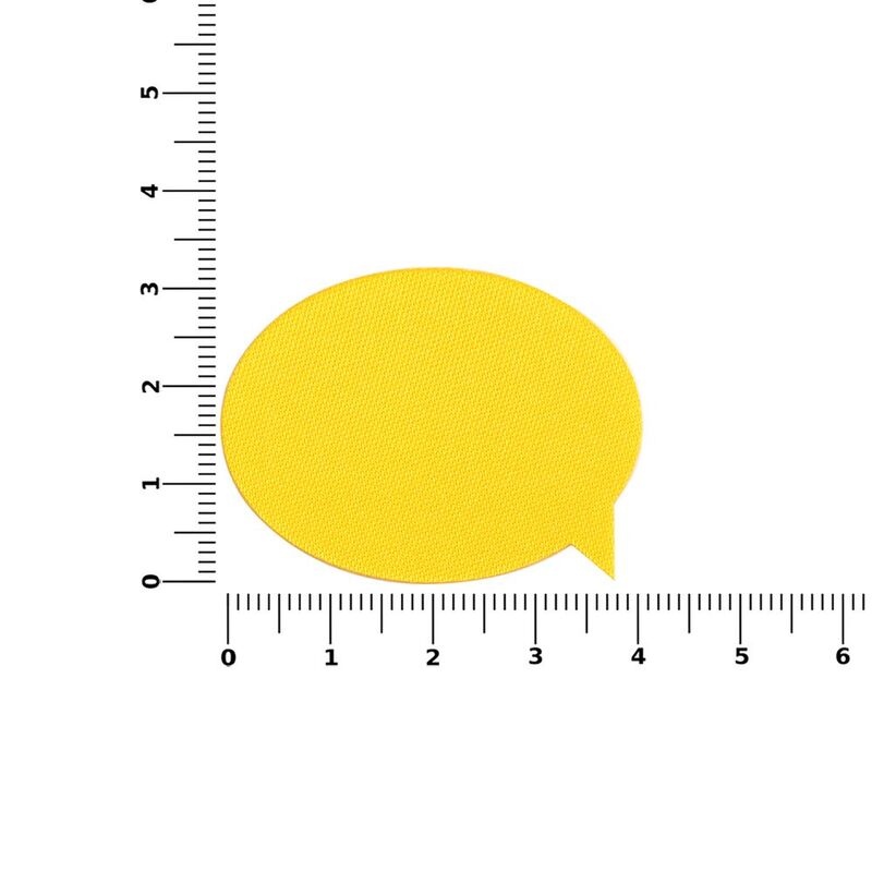 Наклейка тканевая Lunga Bubble, M, желтая арт.17902.80