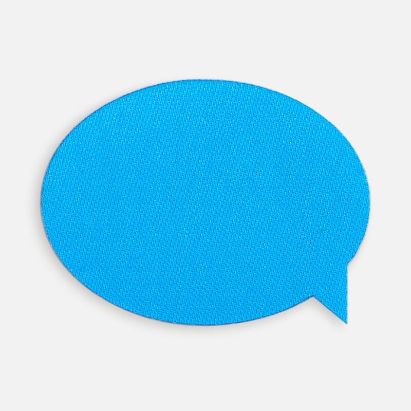 Наклейка тканевая Lunga Bubble, M, голубая арт.17902.14