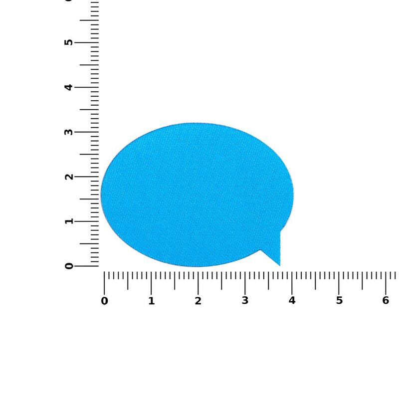 Наклейка тканевая Lunga Bubble, M, голубая арт.17902.14