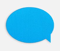 Наклейка тканевая Lunga Bubble, M, голубая арт.17902.14