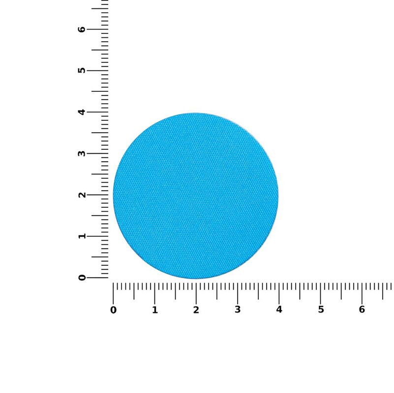 Наклейка тканевая Lunga Round, M, голубая арт.17901.14