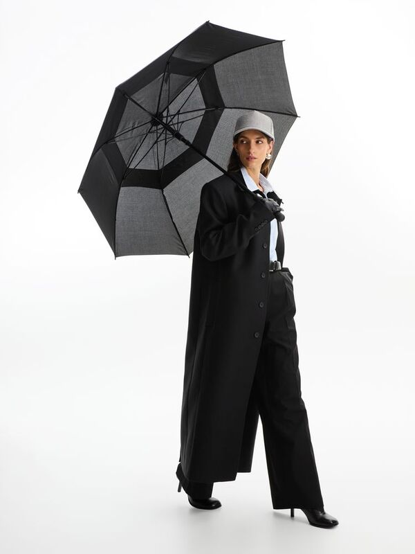 Зонт-трость Dome Double, черный арт.18782.30