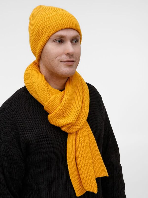 Шарф Nobilis Mono, желтый (медовый) арт.19908.80