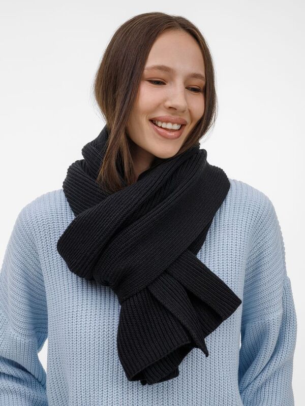 Шарф Nobilis Mono, черный арт.19908.30