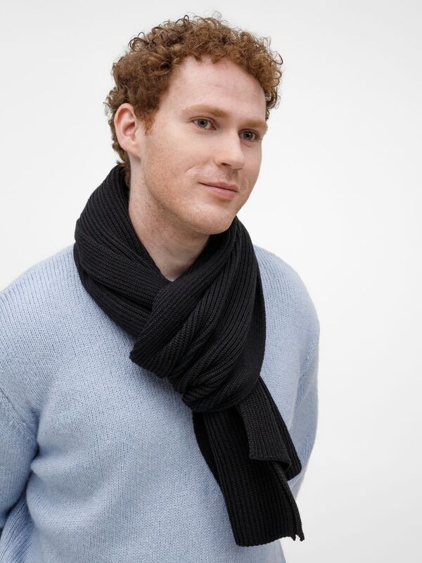 Шарф Nobilis Mono, черный арт.19908.30