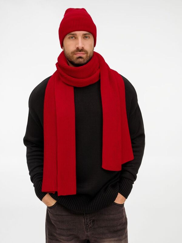 Шапка Nobilis Mono, красная арт.19909.50