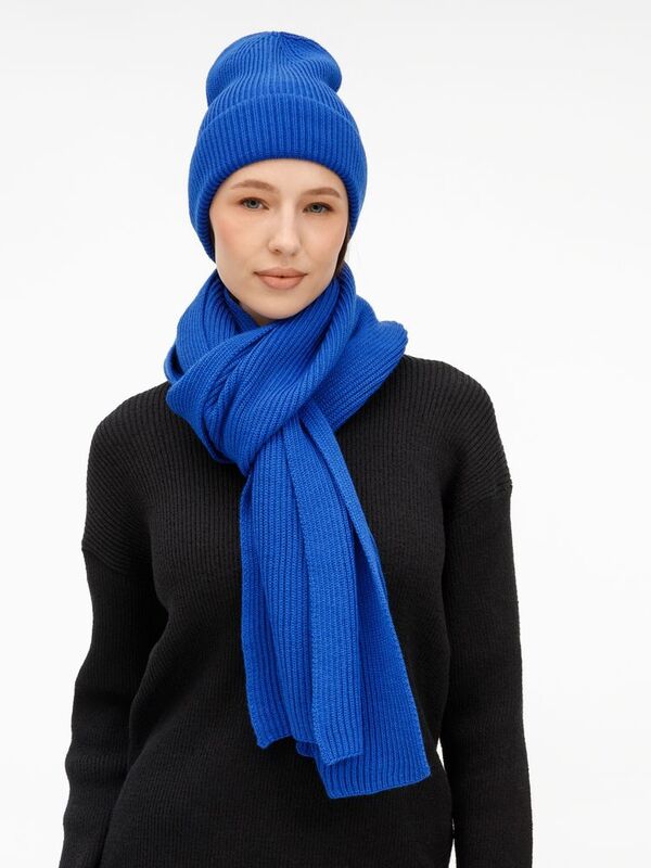 Шапка Nobilis Mono, ярко-синяя арт.19909.77