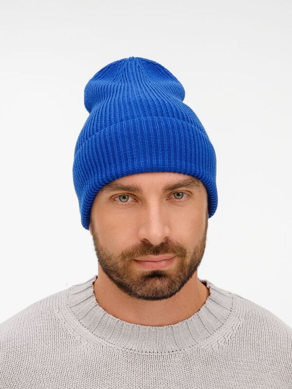 Шапка Nobilis Mono, ярко-синяя арт.19909.77