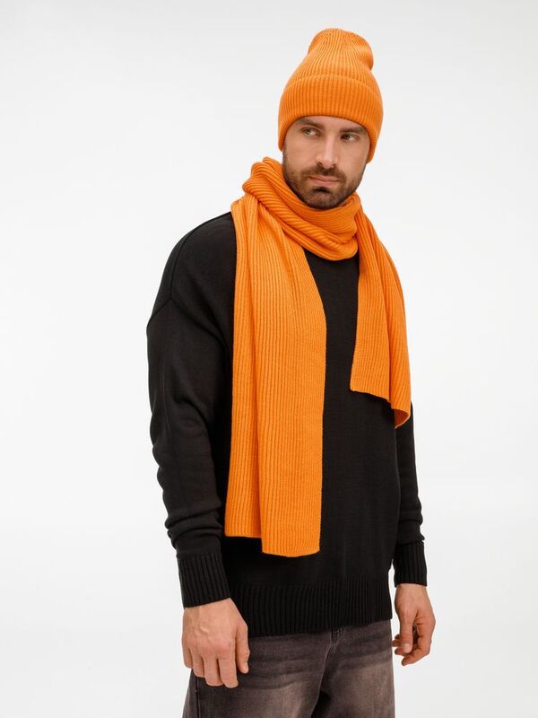 Шапка Nobilis Mono, оранжевая (абрикос) арт.19909.20