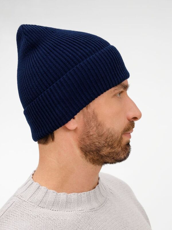 Шапка Nobilis Mono, темно-синяя арт.19909.41