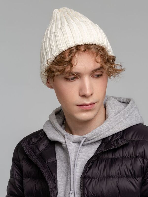 Шапка Norfold, белая (молочная) арт.20552.61