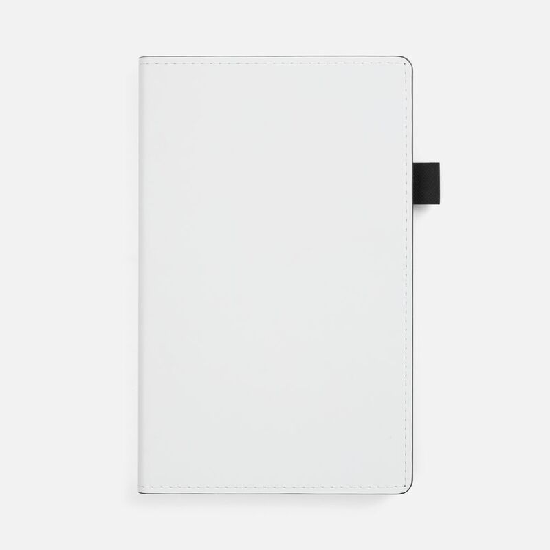 Ежедневник White Shall, недатированный, бело-черный арт.15751.36