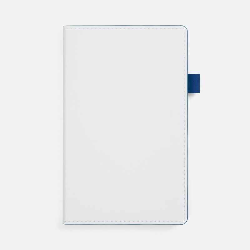 Ежедневник White Shall, недатированный, бело-синий арт.15751.46