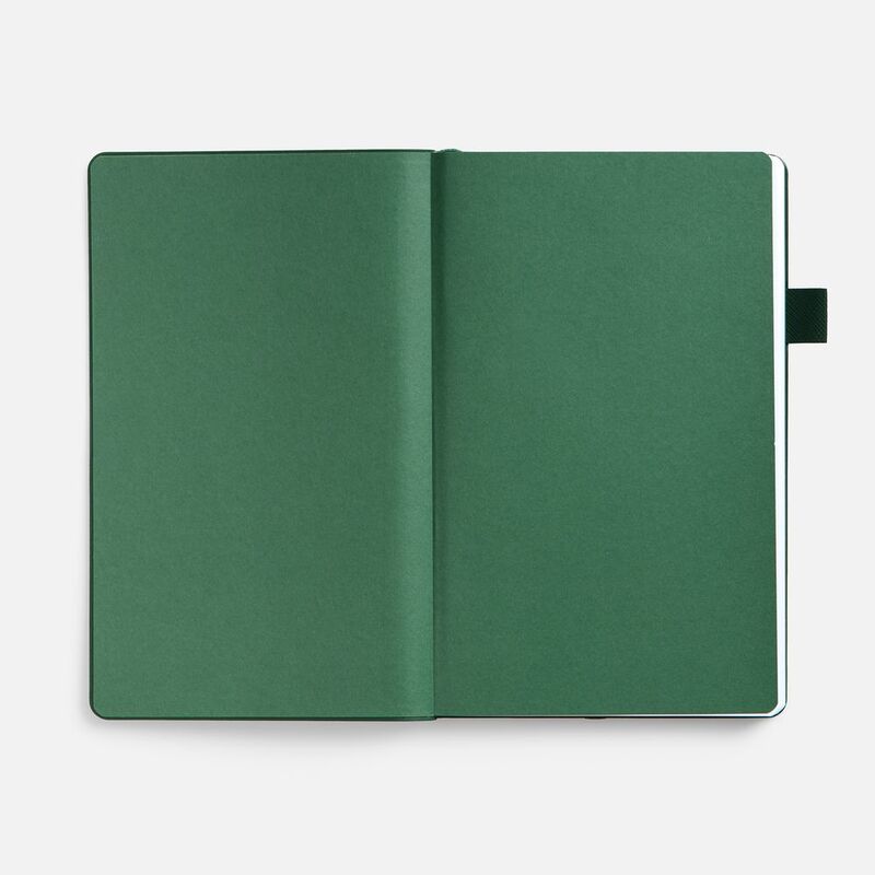 Ежедневник White Shall, недатированный, бело-зеленый арт.15751.96