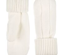 Варежки Knit Beat, белые (молочные) арт.19893.61